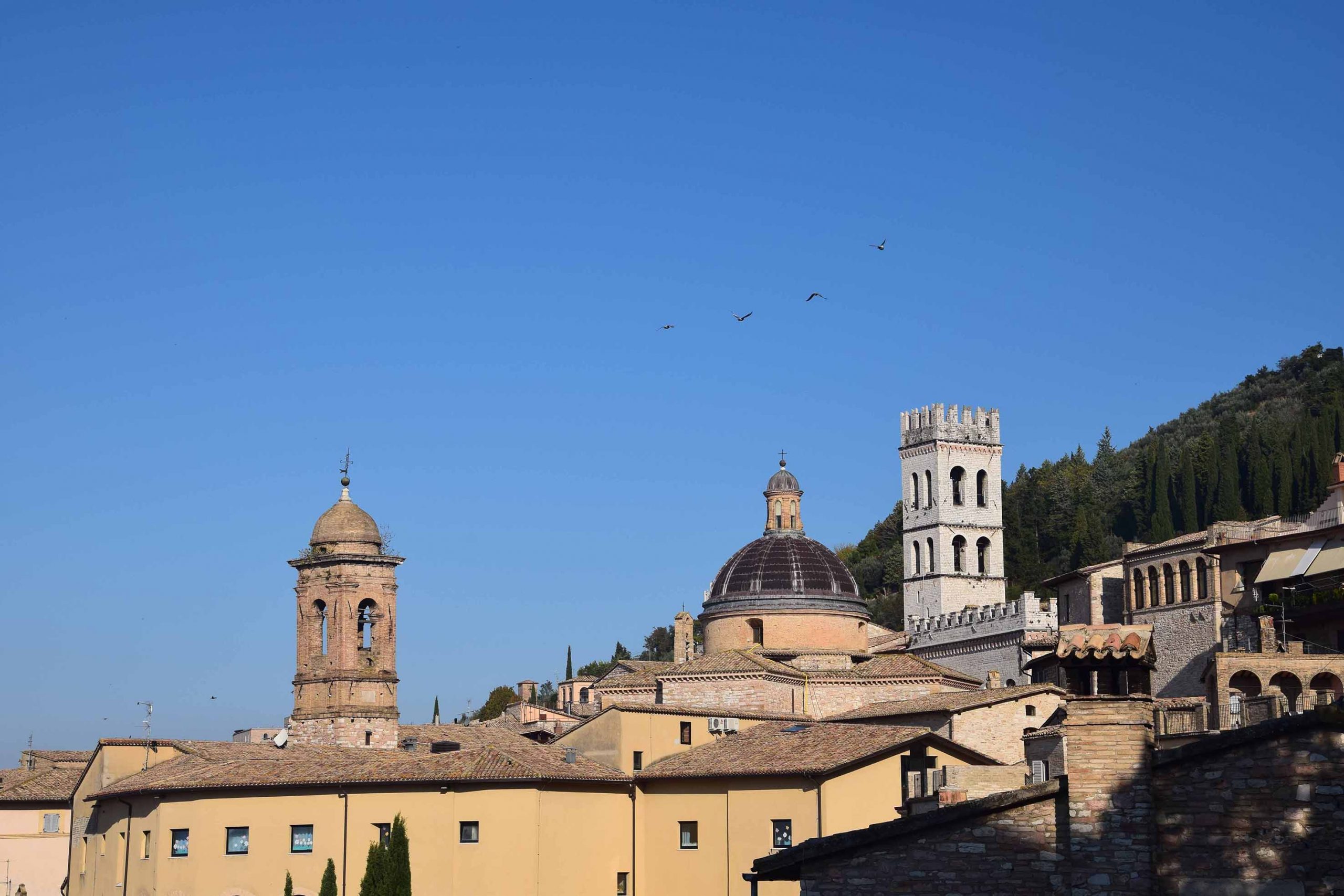 Chiesa Nuova e Piazza del Comune vista da Santa Chiara